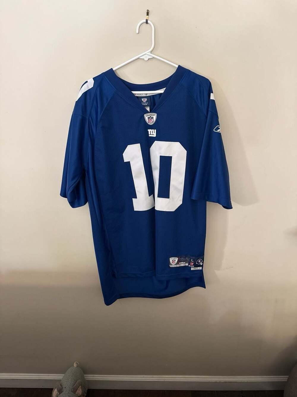Eli Manning New York Giants Reebok On Field Stitched Football Jersey Size L